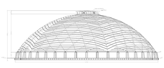 Enel Kohlelager Dome, Brindisi, Italien